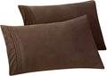 Elegant Comfort Solid Pillowcases 1500 Premium Hotel Quality Microfiber by ELEGANTCOMFORT