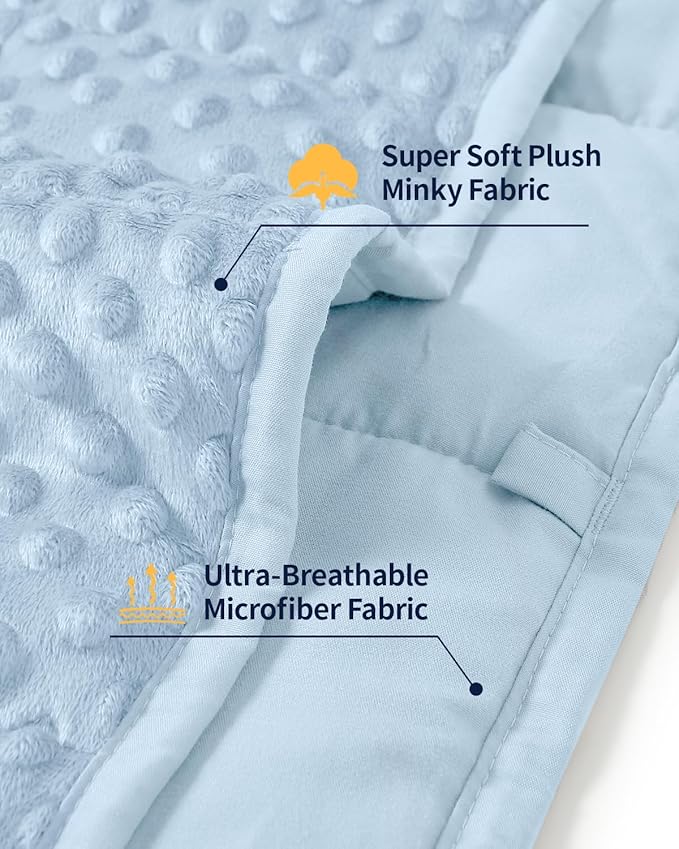 Mr. Sandman Weighted Blanket for Adults Queen Size 15 lbs, Soft Cooling Heavy - Image 4