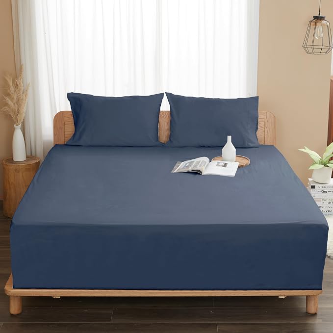 Sunflower Full Fitted Sheet, 1-Piece Extra Deep Pocket Fitted Bottom Sheet 22" - Image 8
