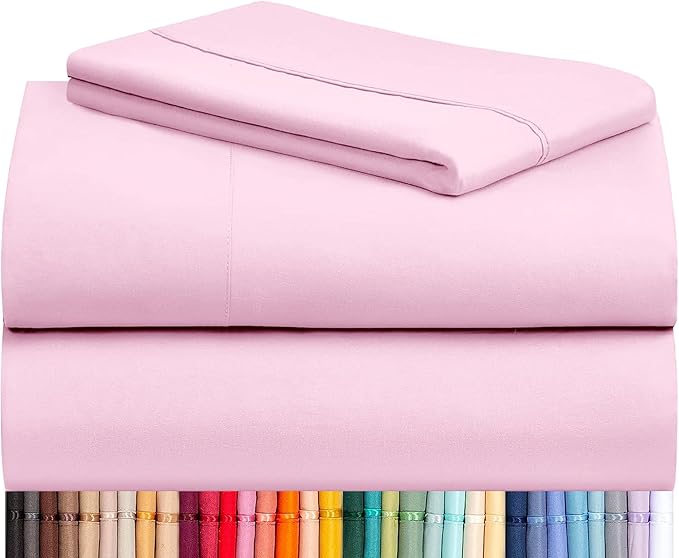 LuxClub 3 PC Twin Sheet Set, Deep Pockets Wrinkle Free Cooling Bed Sheets Hotel by LuxClub