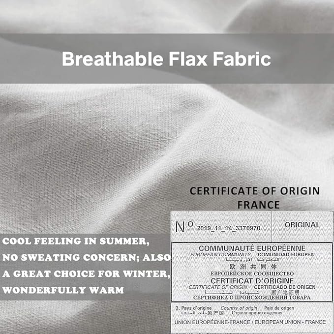 Simple&Opulence 100% Linen Duvet Cover Set - Image 4