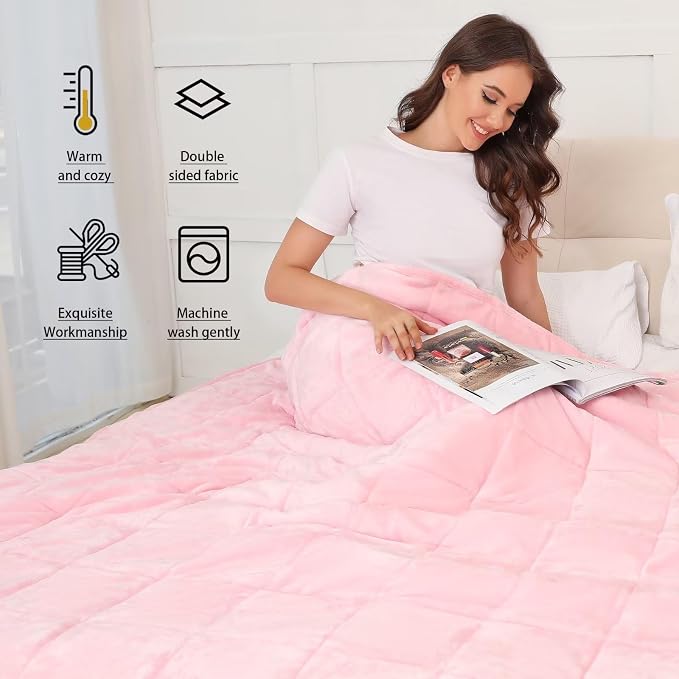 Alomidds Sherpa Fleece Weighted Blanket - Image 5