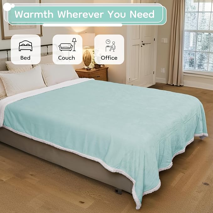 LaffyLo Electric Heated Blanket Full Size 72 x 84, Fast Heating Blanket - Image 4