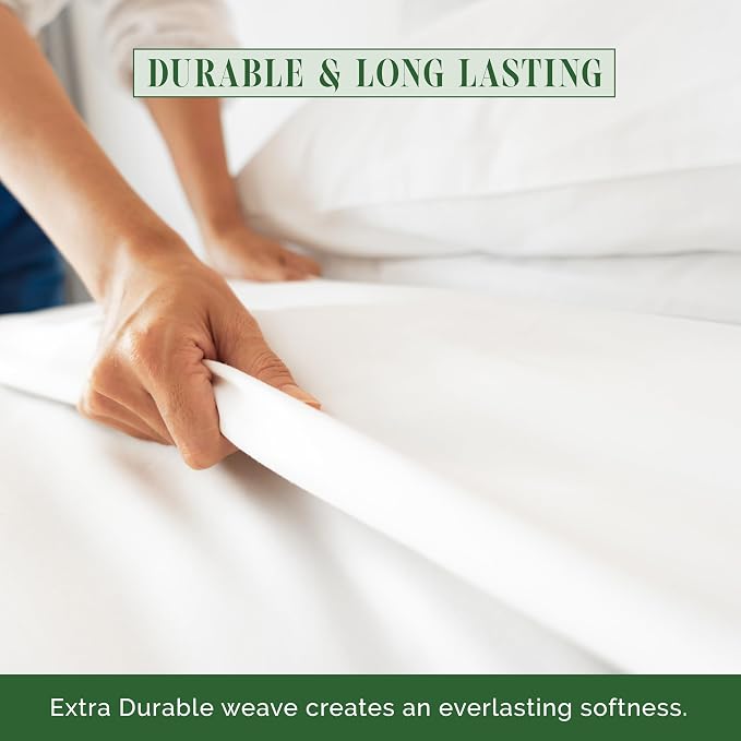 Luxury Flat Sheet on Amazon Elegant Comfort Wrinkle-Free 1500 Premier Hotel - Image 4