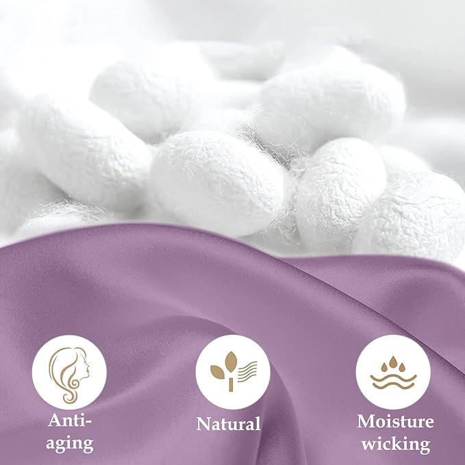 INSSL Silk Pillowcase for Women, Mulberry Silk Pillowcase for Hair and Skin and - Image 4