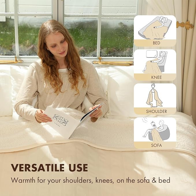 Electric Blanket Heated Throw 50" x 60" - Image 6