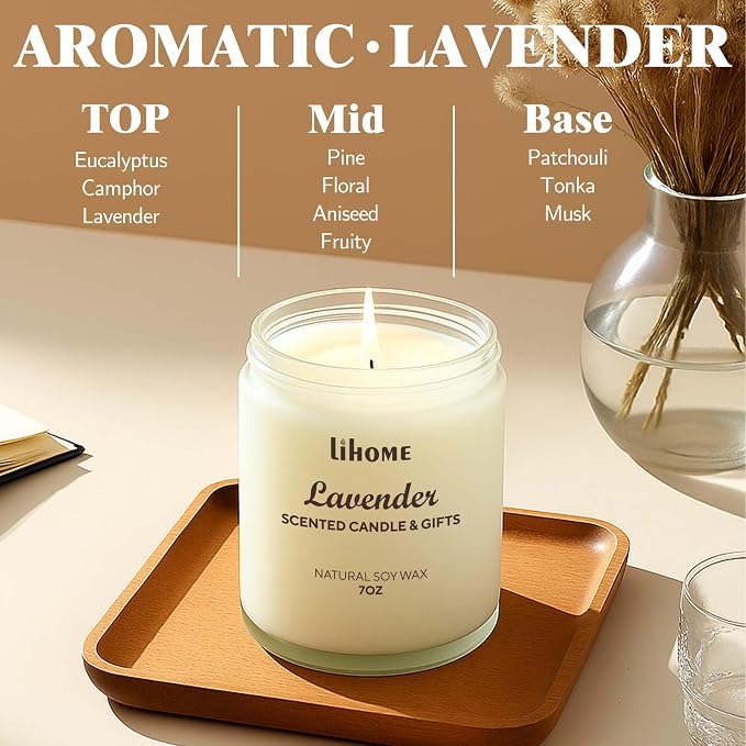 Candles Gifts for Women, Natural Soy Wax Candle for Home Scented Perfect for - Image 2