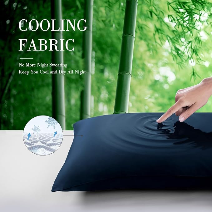 WishSmile Body Cooling Pillowcase Long Pillow Case Breathable Cool Silky Soft - Image 2