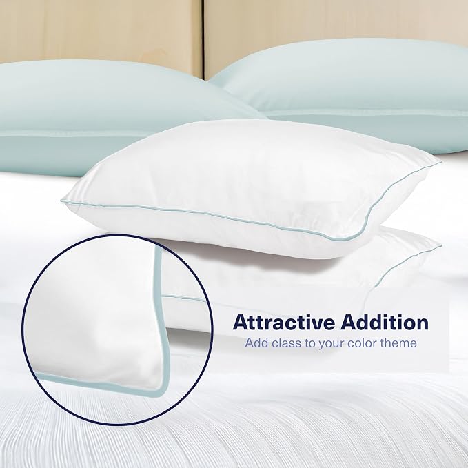 Kickoff Viscose Bamboo Pillowcase, 100% Organic Hidden Zippered Viscose Bamboo - Image 3