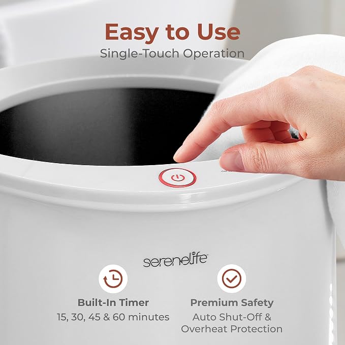 SereneLife Bucket Towel Warmers, Luxury Towel Heater Gifts - Image 7