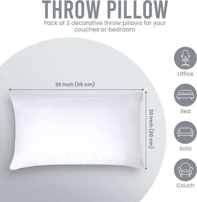 Utopia Bedding 20x26 Pillow Inserts, Sofa & Couch – Soft, Supportive & Fluffy - Image 8