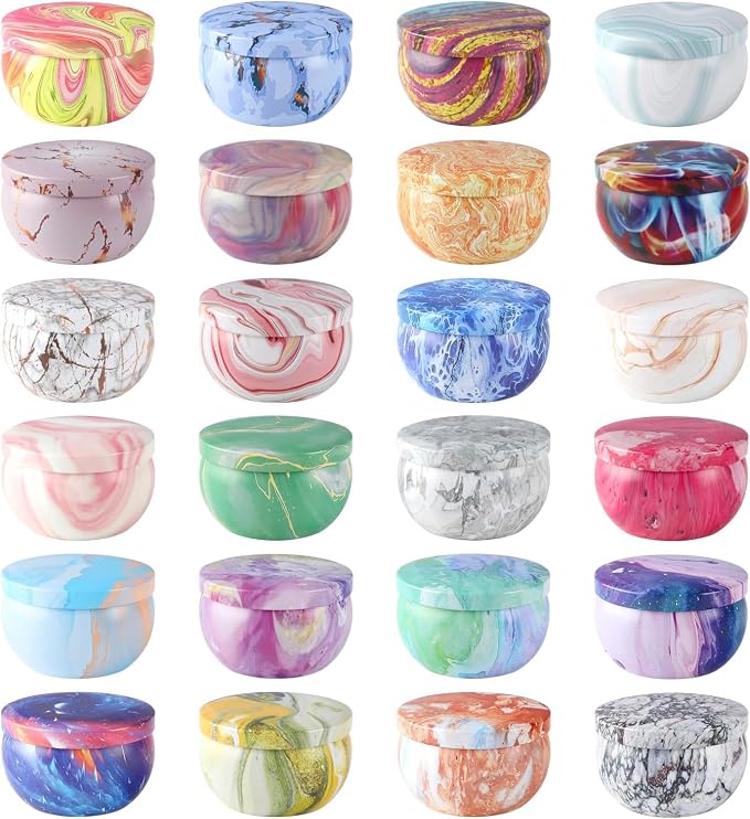 YOROXRG Scented Candles Gifts Set 24 Pack Soy Wax Travel Tin Jar Candles - Image 8