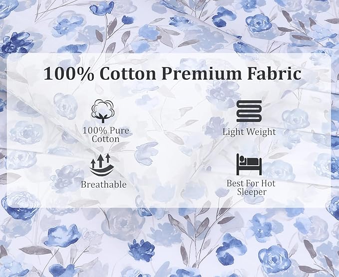 RUVANTI 100% Cotton Sheets – Twin Size Percale Bedding, Cooling & Breathable - Image 4