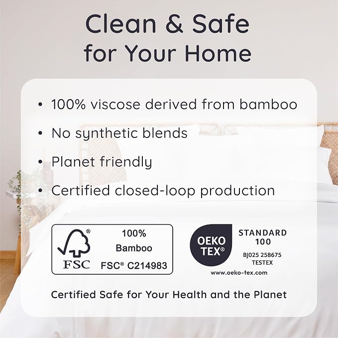 Bambaw 100% Viscose Derived from Bamboo Pillowcase Queen Size – Set of 2 Queen - Image 6
