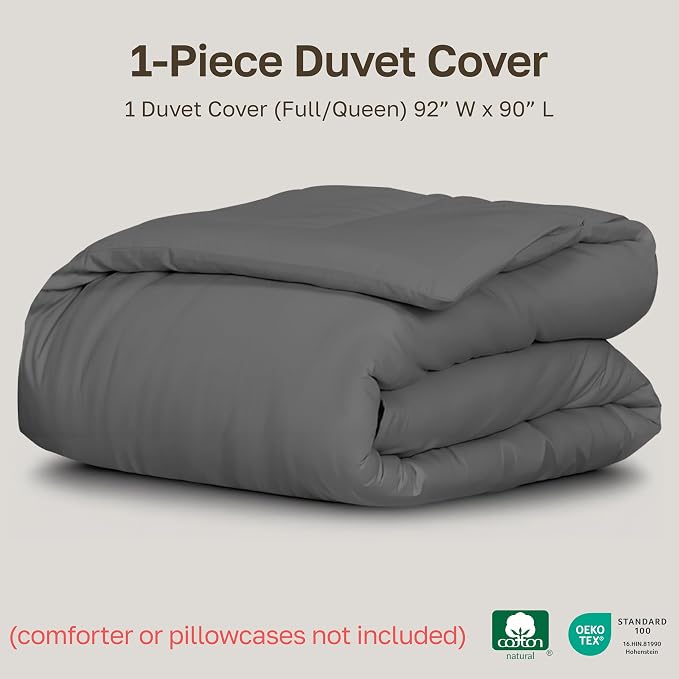 California Design Den Full/Queen 100% Cotton Duvet Cover Only - Image 5