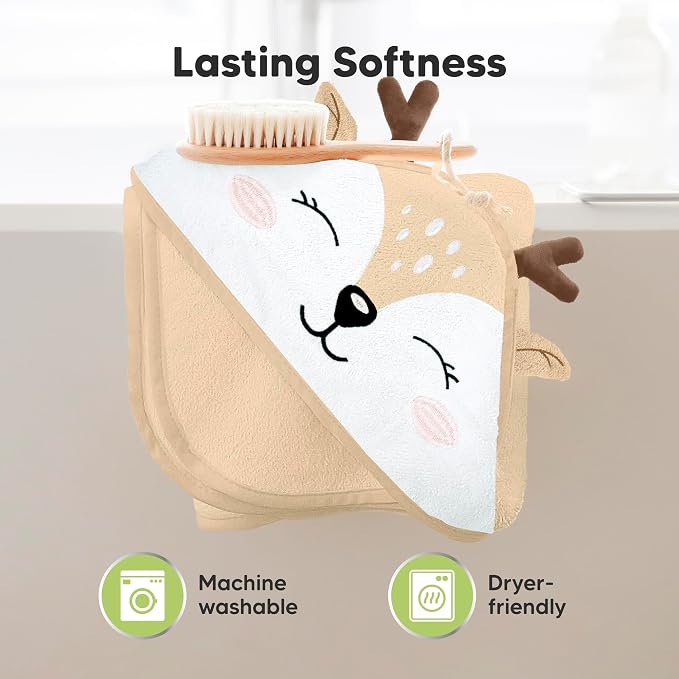 KeaBabies Hooded Baby Towel for Newborn - Image 6