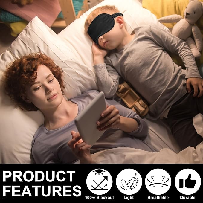 2Pack Silk Sleep Mask, Eye Mask - Image 6