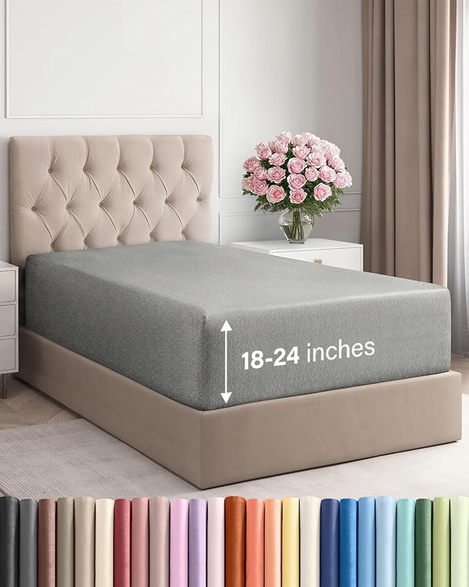 Extra Deep Twin XL Fitted Sheet by CGKUnlimited
