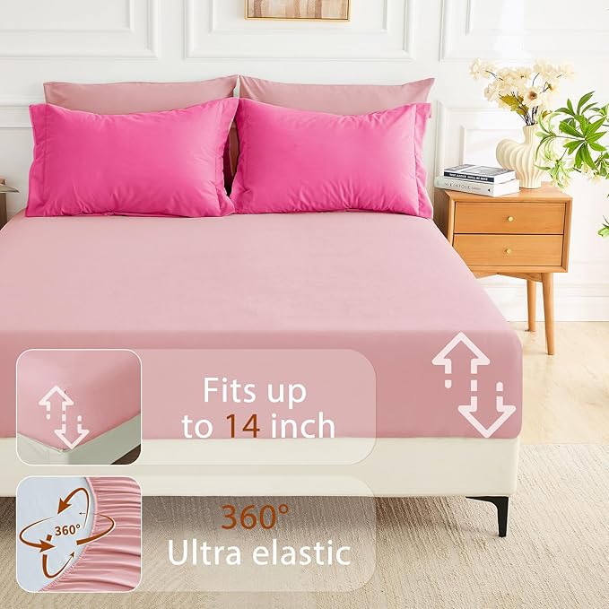 MUXHOMO 7 Pieces King Comforter Set, Soft Bed in a Bag King Size, All Season - Image 5