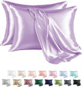 MR&HM Satin Pillowcase for Hair and Skin, Silk Satin Pillowcase 2 Pack by MRHM
