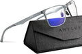 ANYLUV Blue Light Glasses Men, Relieve Eyestrain and Eye Protection, Al-Mg by ANYLUV