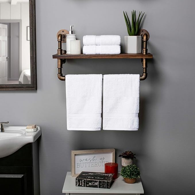 SUPERIOR Egyptian Cotton Pile Hand Towel Set of 4, Ultra Soft Luxury Towels - Image 5