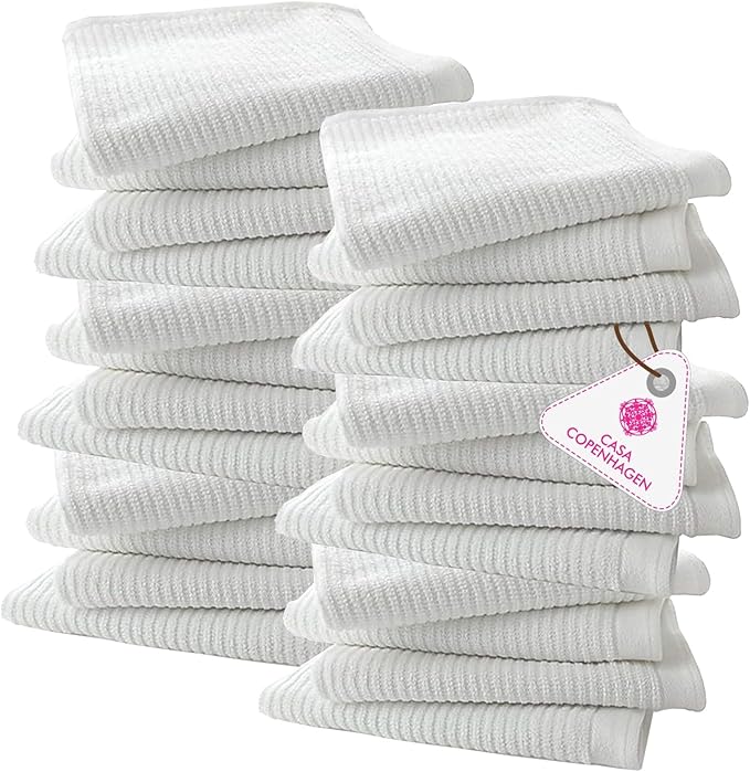 CASA COPENHAGEN Ribbed Bar Mop Towels by CASACOPENHAGEN