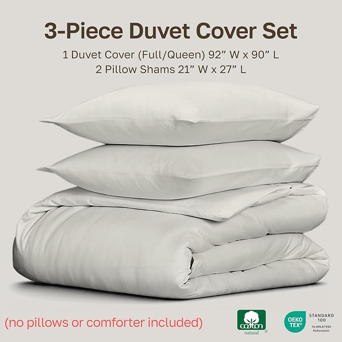 California Design Den 3 Pc Full/Queen Size Duvet Cover Set - Image 5