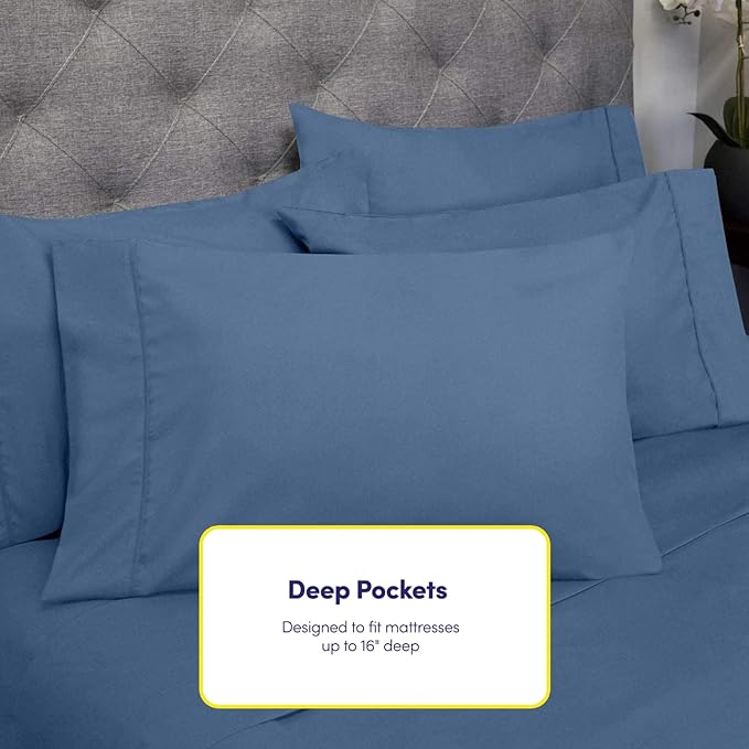 Queen Sheets Denim - Image 5