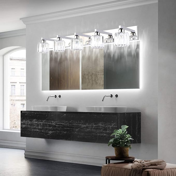 Aipsun Crystal Bathroom Vanity Light Stainless Steel Modern Vanity Light 5 - Image 3