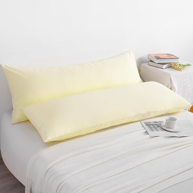 NTBAY Body Pillow Cases Set of 2, 2 Pack Brushed Microfiber 20x54 Pillow Cases - Image 5