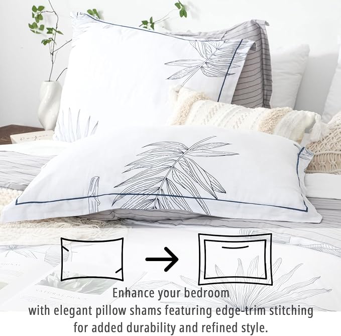 LEMIROE Botanical Cotton Comforter King Size - Image 3