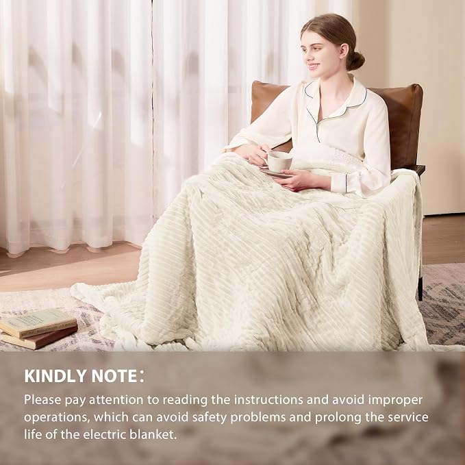Homemate Electric Heated Blanket Queen Size - Image 6