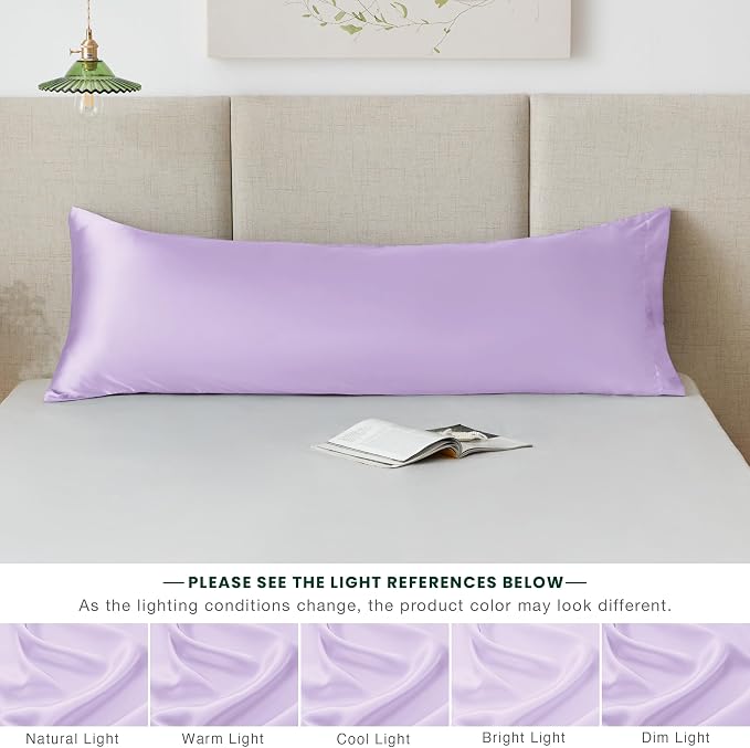 Love's cabin Satin Body Pillowcase 20x54, Cooling Pillow Cover - Image 8