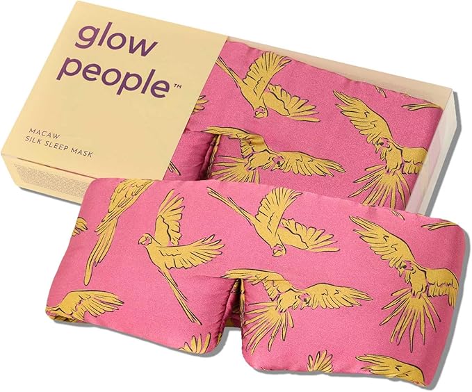 Glow People Silk Sleep Mask – 100% Mulberry Silk Eye Mask by GlowPeople