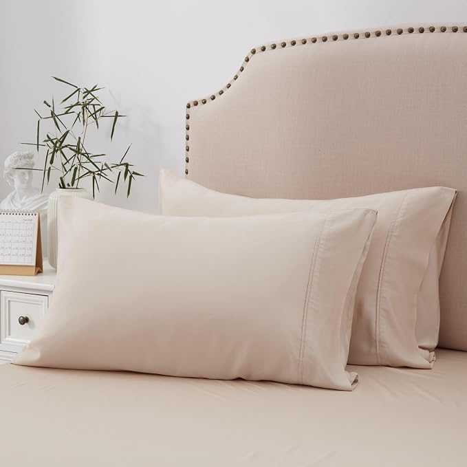 ACCURATEX Cooling Pillow Cases King Size Set of 2, Rayon Derived from Bamboo by ACCURATEX