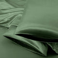 Aormenzy Satin Pillow Cases for Women King Size Set of 2, Woodland Green Satin by Aormenzy