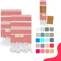 Hand Towels - Set of 2, Decorative Peshtemal Cotton Hand Towels by YAZZTURKISHCOTTON