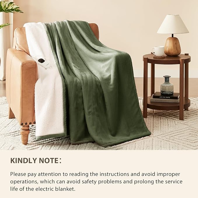 Homemate Electric Heated Blanket Twin Size - Image 6