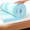 EGO Topper 3 Inch Full Memory Foam Mattress Topper, Cooling Gel Foam Mattress by MLILY