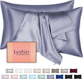 Silk Pillow Cases 2 Pack Queen Size by LYSHINSILKPILLOWCASES