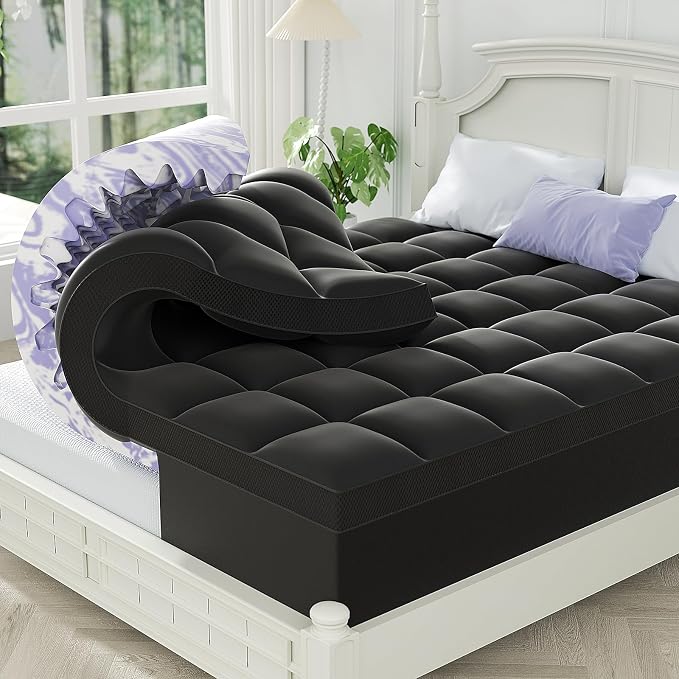 ChiXpace Dual Layer 5 Inch Memory Foam Mattress Topper Queen by ChiXpace