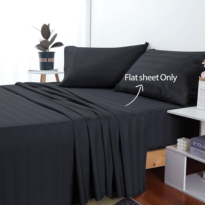 Cotton Queen Sheet Only, 600 Thread Count 100% Egyptian Cotton Top Sheet 1Pcs - Image 2
