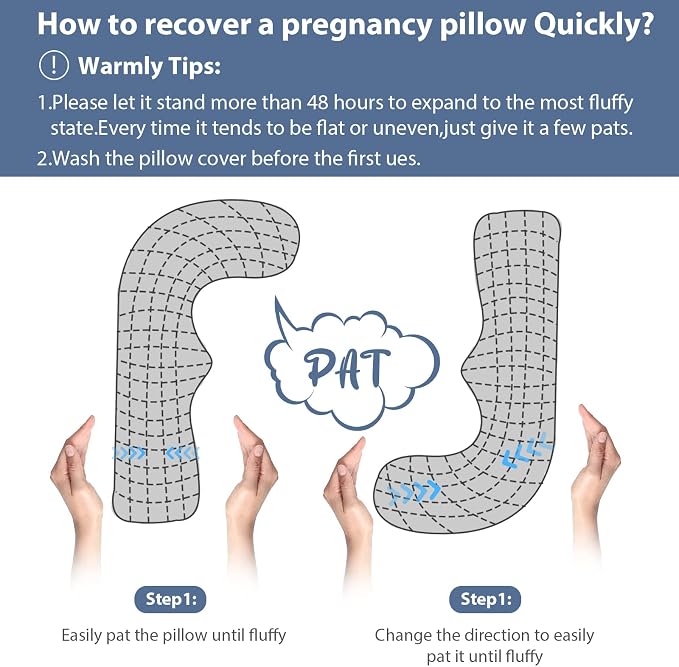 BATTOP Pregnancy Pillows for Sleeping, Body Maternity Pillow - Image 8
