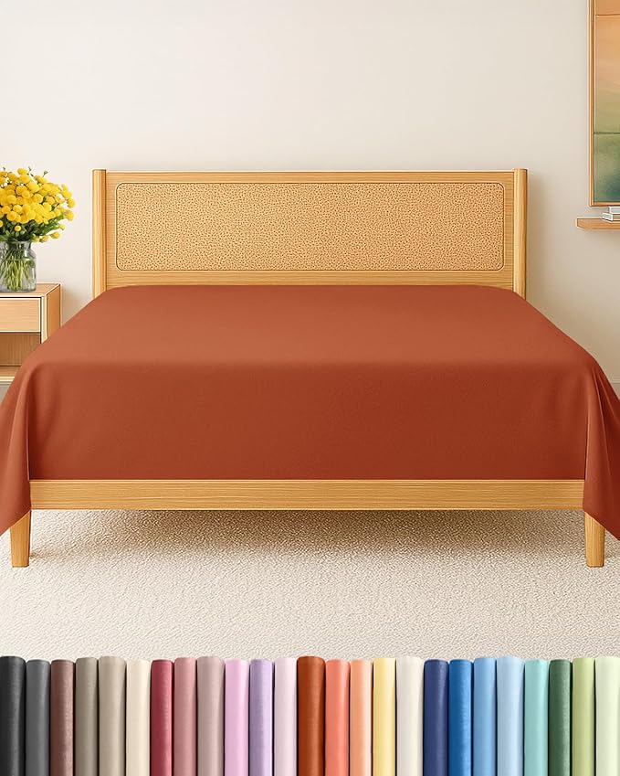 Cal King Size Flat Sheet by CGKUnlimited