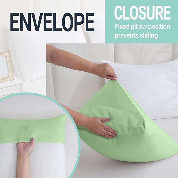 ZPECC Pillow Cases King Size Set of 12, 20x36 Envelope Closure Pillowcases - Image 5