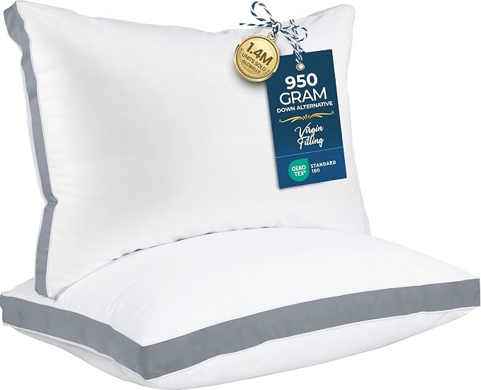 Utopia Bedding Bed Pillows for Sleeping Standard Size, Soft & Fluffy Pillow by UTOPIABEDDING