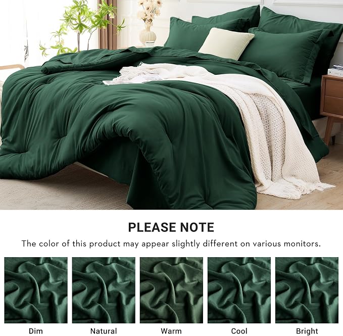 MUXHOMO 7 Pieces Full Comforter Set, Soft Bed in a Bag Full Size, All Season - Image 7