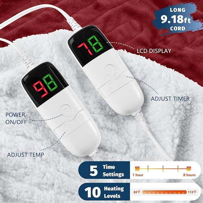 Heated Electric Blanket King Size - Image 3