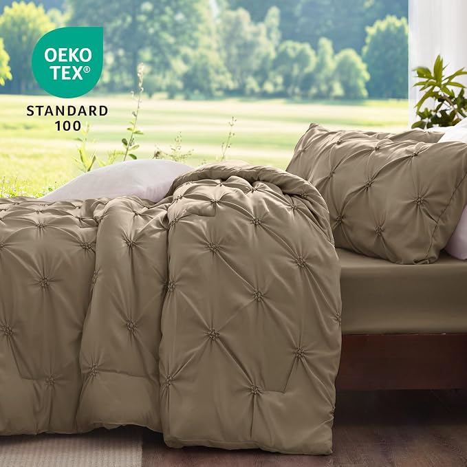 BEDELITE Light Brown King Size Comforter Set - Image 3